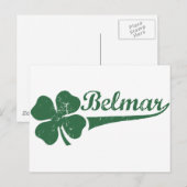 Belmar NJ Shamrock Briefkaart (Voorkant / Achterkant)