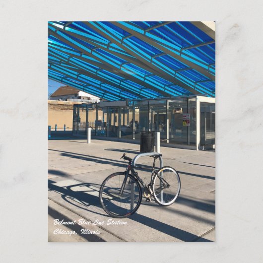 Belmont Blue Line Chicago Briefkaart (Voorkant)