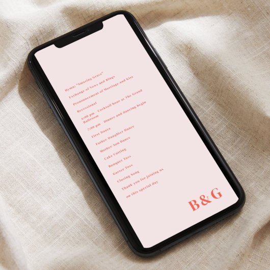 Belmont Digital Wedding Ceremony Programma