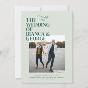 Belmont foto bruiloft kaart