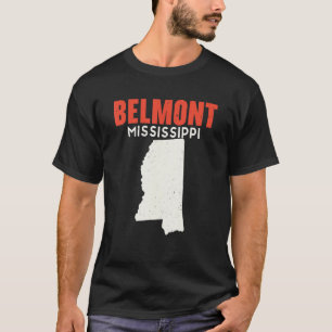 Belmont Mississippi USA State America Travel Missi T-shirt