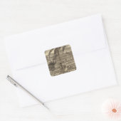 Belmont Nail Works, Wheeling Vierkante Sticker (Envelop)