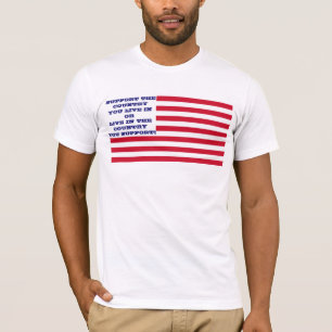 Belofte van loyaliteit: sta achter uw natie t-shirt