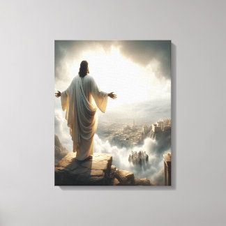 Belofte vervuld door de poort van de hemel canvas afdruk