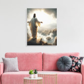 Belofte vervuld door de poort van de hemel canvas afdruk (Insitu (Woonkamer))