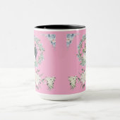 Beloften onder de rozen roze mok (Midden)