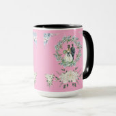 Beloften onder de rozen roze mok (Voorkant rechts)