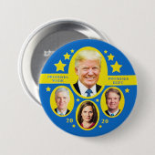 Beloften: Trump en de Supremes Ronde Button 7,6 Cm (Voorkant /achterkant)