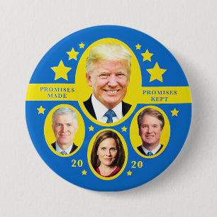 Beloften: Trump en de Supremes Ronde Button 7,6 Cm