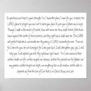 Beloften van God Scripture Obey en Receive Poster