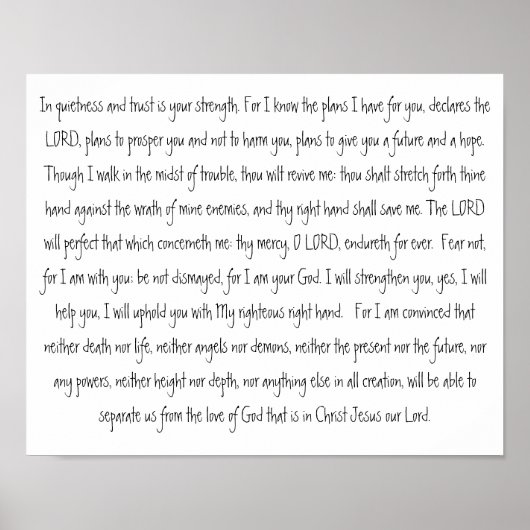 Beloften van God Scripture Obey en Receive Poster (Voorkant)