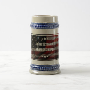 Beloftes gemaakt Beloftes Behouden Bier Stein Bierpul