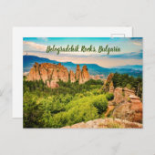 Belogradchik Rocks Bulgaria gestileerd Briefkaart (Voorkant / Achterkant)