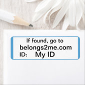 belongs2me.com Étiquette (En situation)