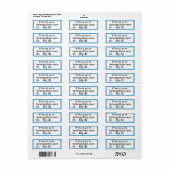 belongs2me.com Labels (Full Sheet)