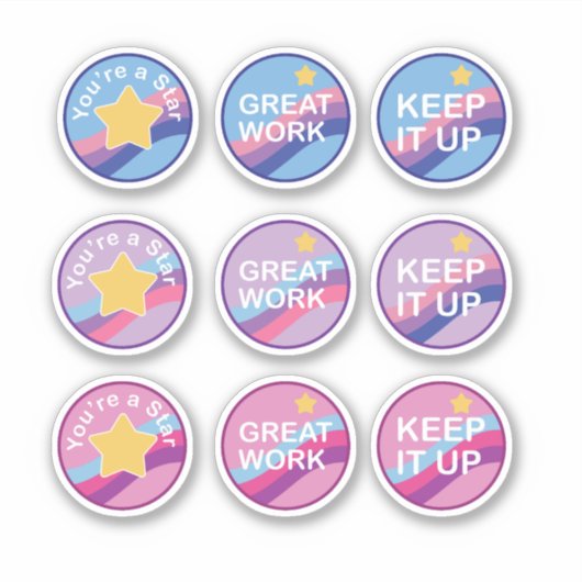 Beloning en aanmoediging sticker (Voorkant)