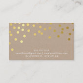 BELONING LOYALITEIT KAART glam confetti goud schat (Achterkant)