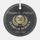  beloning werknemer glas ornament (Voorkant)