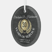  beloning werknemer glas ornament (Voorkant links)