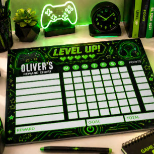 Beloningsgrafiek Gamer Persoonlijke Grafiek Notitieblok