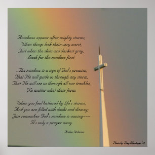 Beloof Gods regenboog Poster