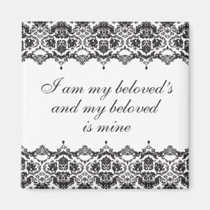 Beloved Black Lace Magnet Magneet