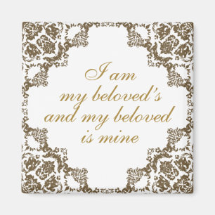 Beloved Lace Corner Magnet Magneet
