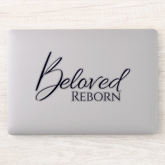 Beloved Reborn Black Vinyl Sticker (Computer)