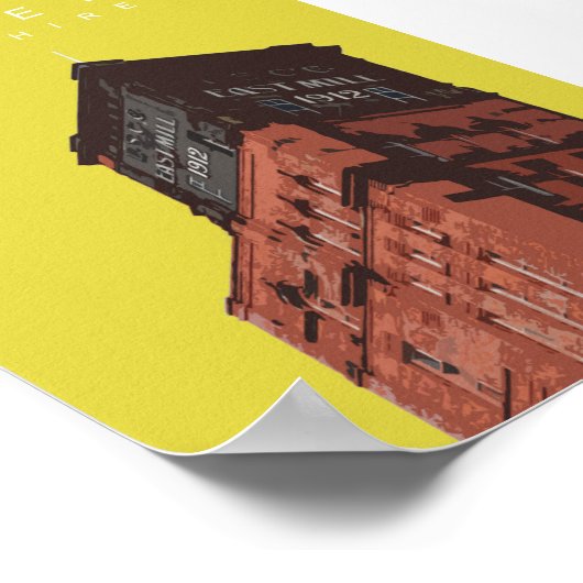 Belper North Mill Poster (Hoek)