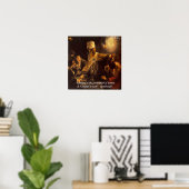Belshazzar's Feast & Rembrandt Quote Poster (Thuiskantoor)