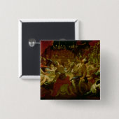 Belshazzar's feast vierkante button 5,1 cm (Voorkant /achterkant)