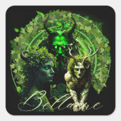 Beltaine Vierkante Sticker (Voorkant)