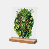 Beltane Celtic Greenman Forest God Sabbat Altar (Angle)