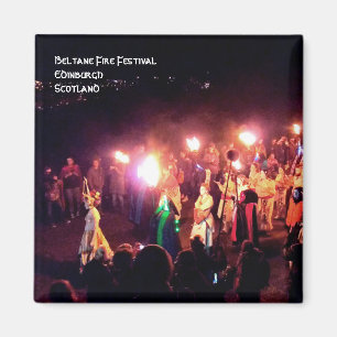 Beltane Fire Festival Processie van de koningin va Magneet