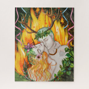 Beltane Fire God and Goddess Legpuzzel