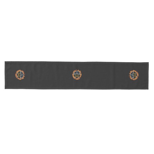 Beltane Fire Pentacle Medium Table Runner Medium Tafelloper (Horizontaal)