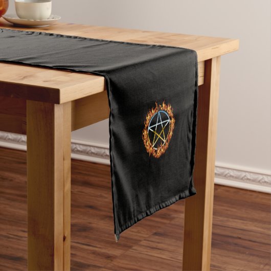 Beltane Fire Pentacle Medium Table Runner Tafelloper (Voorbeeld)