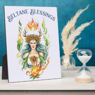 Beltane Fire Summer Goddess Floral Sabbat Altar Fotoplaat