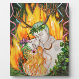 Beltane God & Goddess | Foto Wicca Altar Fotoplaat