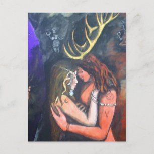 Beltane heeft God en Godin gehoornd Briefkaart