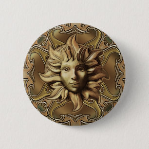 Beltane Sun Sprite-Button Ronde Button 5,7 Cm