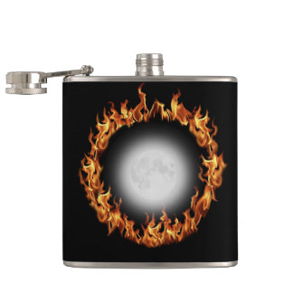 Beltane Vuur en Volle Maan Flask Heupfles
