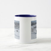 Belted Galloway Koe in a Beauful Snowy Landscape Mok (Midden)