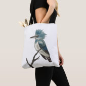 Belted Kingfisher Canvas tas (Dichtbij)