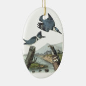 Belted Kingfisher, John Audubon Keramisch Ornament (Rechts)