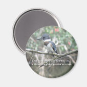 Belted Kingfisher magnet Magneet (Voorkant / Achterkant)