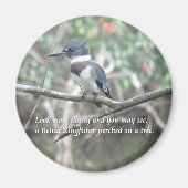 Belted Kingfisher magnet Magneet (Voorkant)