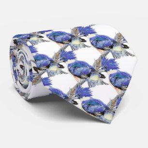 Belted Kingfisher met Collectie van visvogels Stropdas