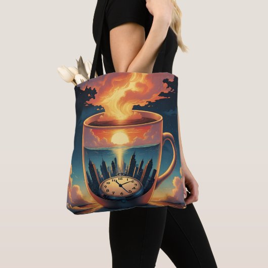 Belten en vervuiling in de stad draagtas (Dichtbij)