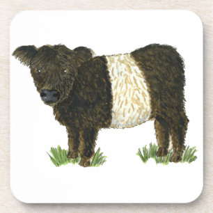 "Beltie" Belted Galloway Drankjes Onderzetter